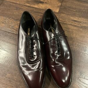 Men's freeman Leather Dress Shoes brown 9